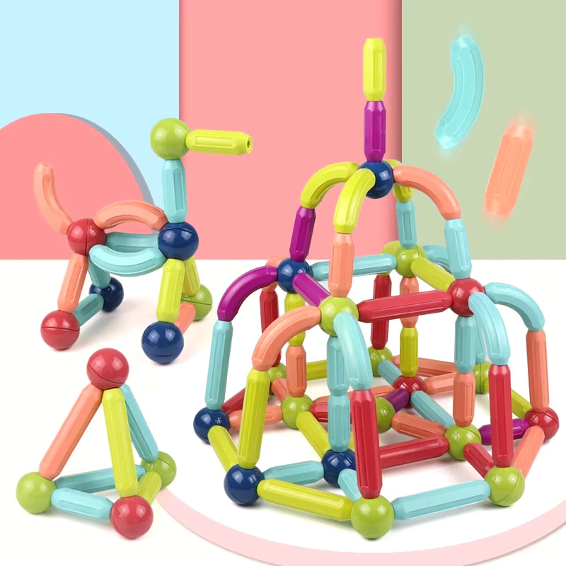SET DE CONSTRUCCIÓN MAGNÉTICA EDUCATIVA 3 EN 1